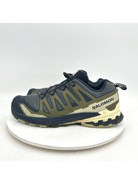 Salomon XA Pro 3D Men Size 9 474675 Blue Beige Drawstring Trail Running Shoes